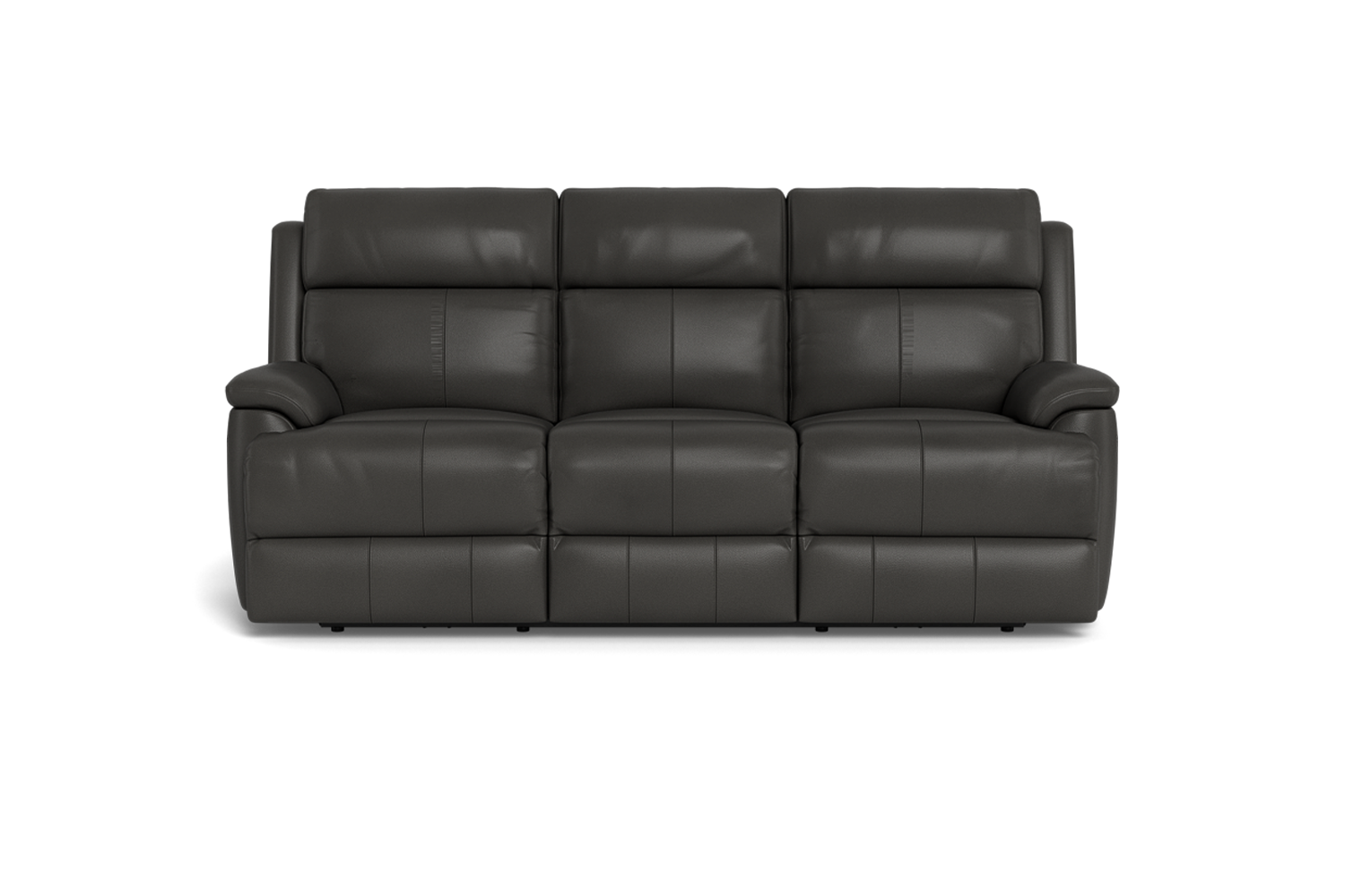 Allure 3 Seater Dual Electric Recliner With Powered Lumbar Action - Leather