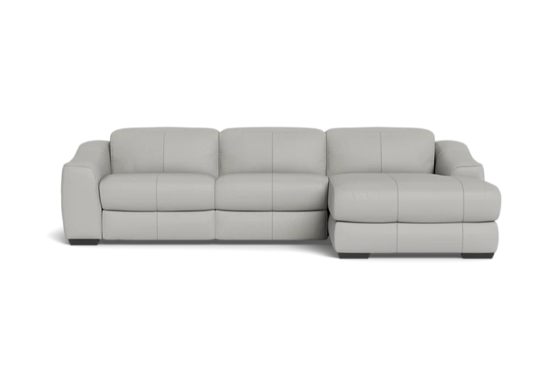 Kennedy 2.5 Seater Plus Right Chaise One Electric Recliner And Electric Headrest - Leather