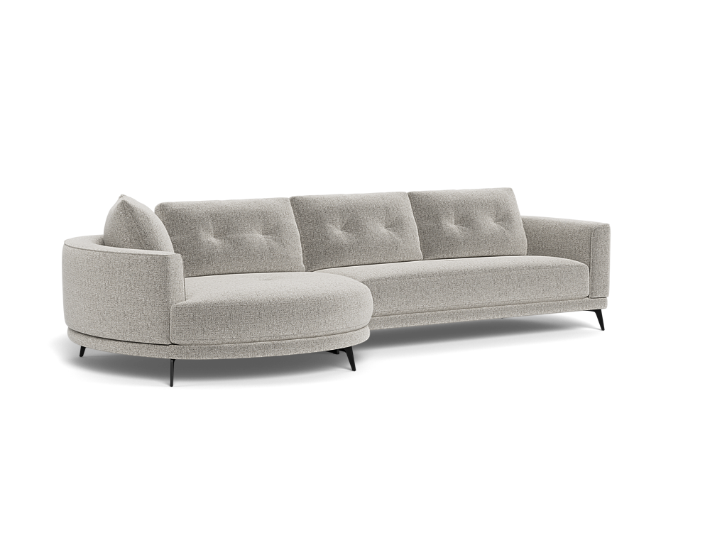 Senorita 2.5 Seater + Left Circular Chaise - Fabric