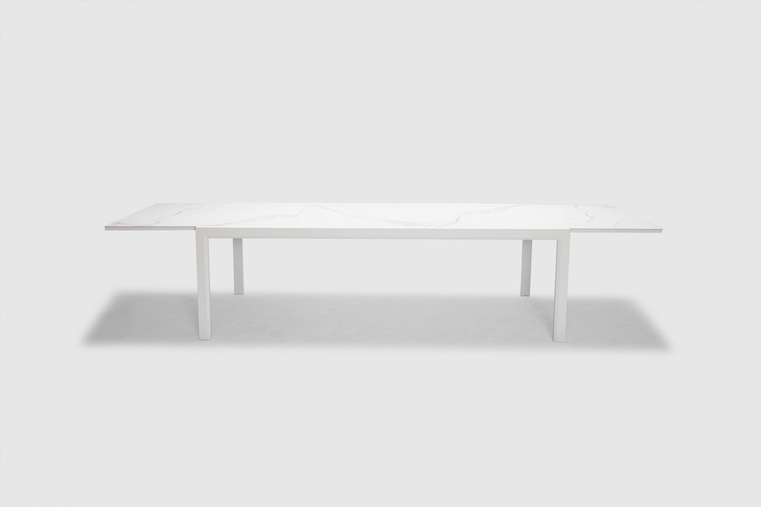 Maitai Outdoor Extension Table - White Ceramic