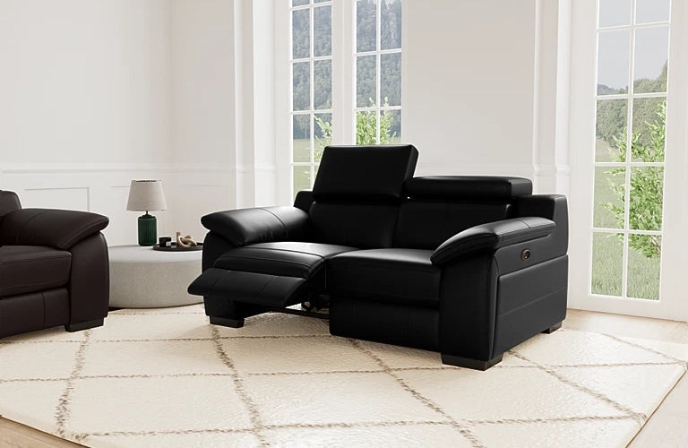 Delia 2 Seater Dual Electric Recliners with Adjustable Headrests And Zero Wall Technology