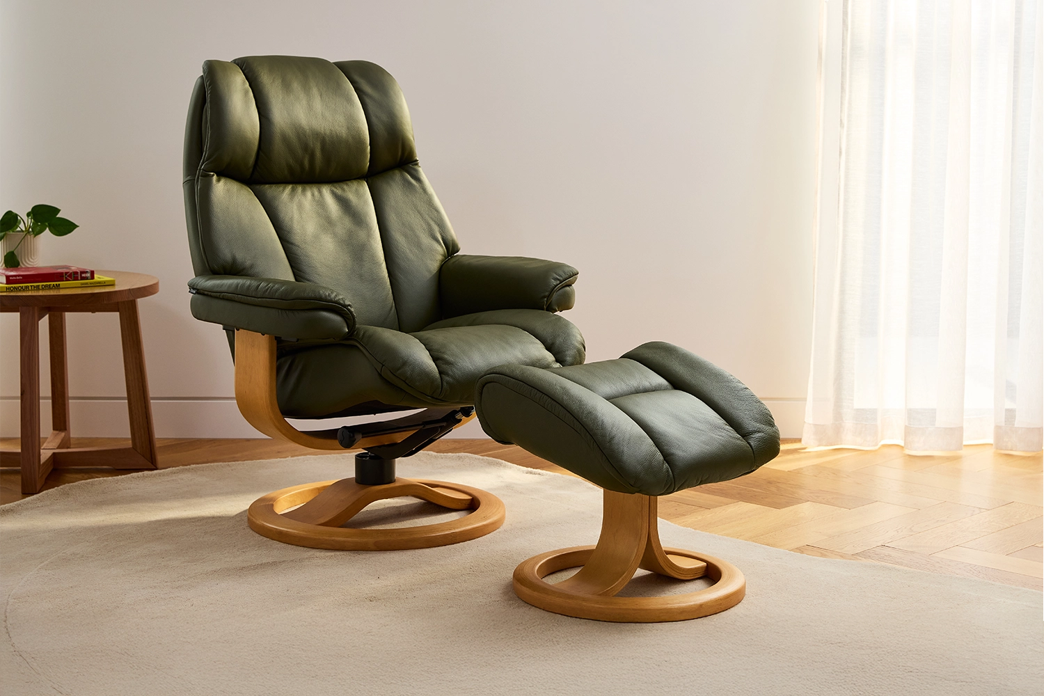General Fjords Recliner - Olive large