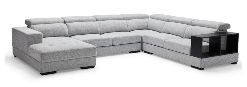 Studio 6 Seat Corner Modular Glide-Out Seats And Adjustable Headrests â€“ Left Chaise