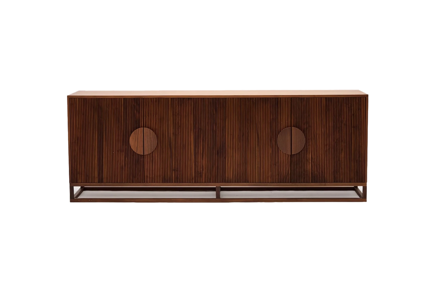 Artie 4 Door Buffet 220cm American Walnut