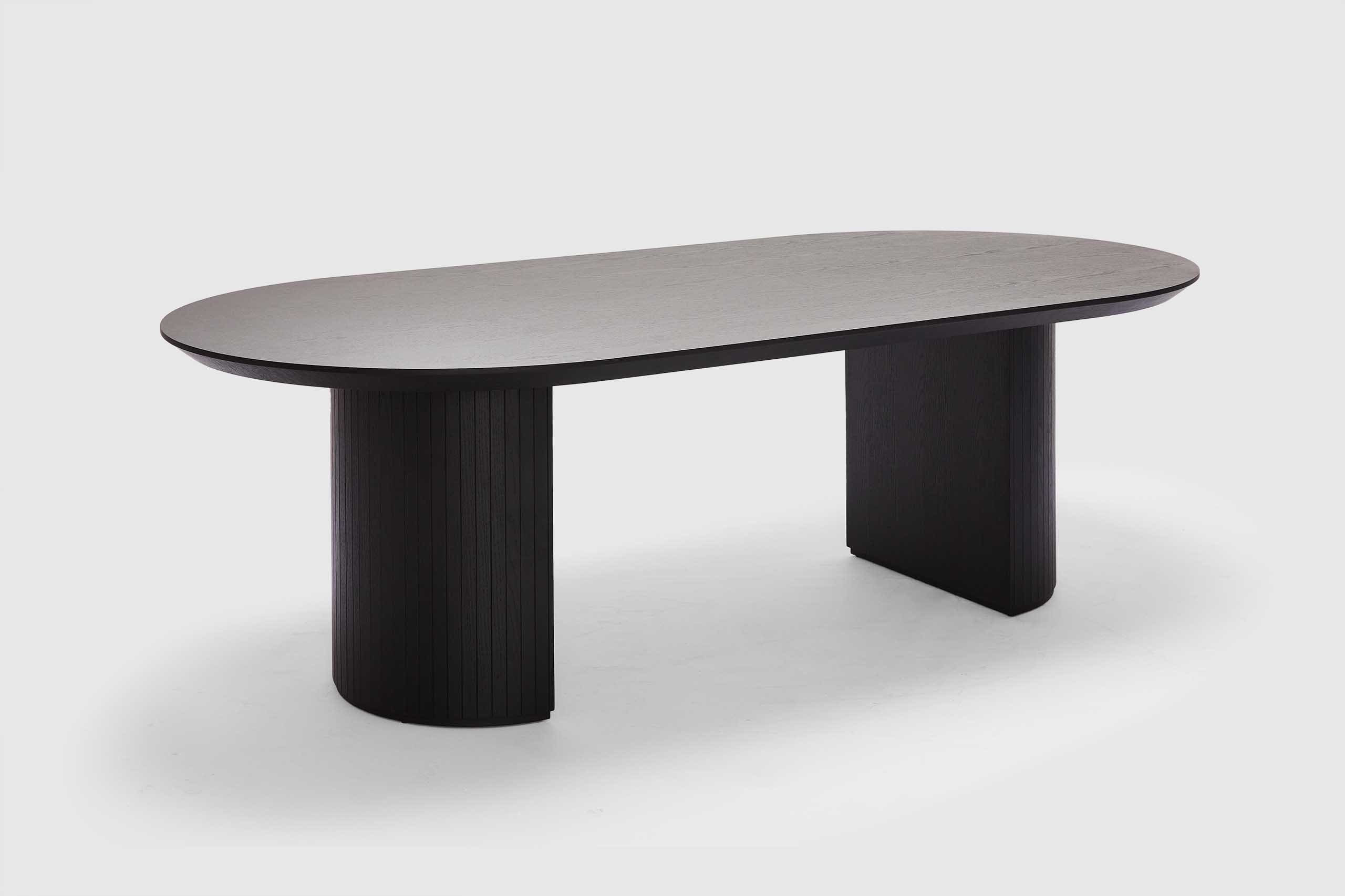 Dining Table Amaretto Black Timber