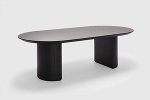 Dining Table Amaretto Black Timber