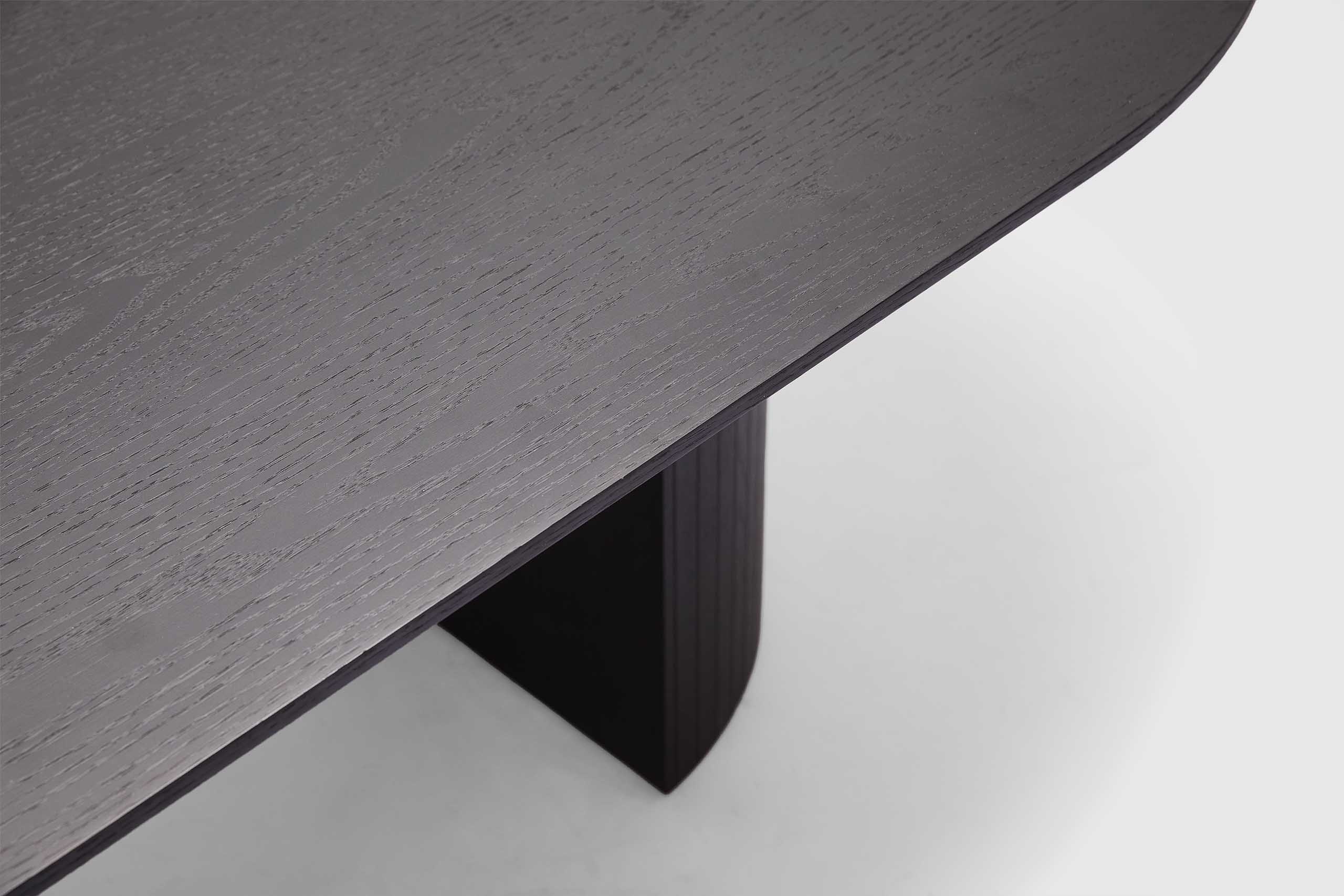 Dining Table Amaretto Black Timber