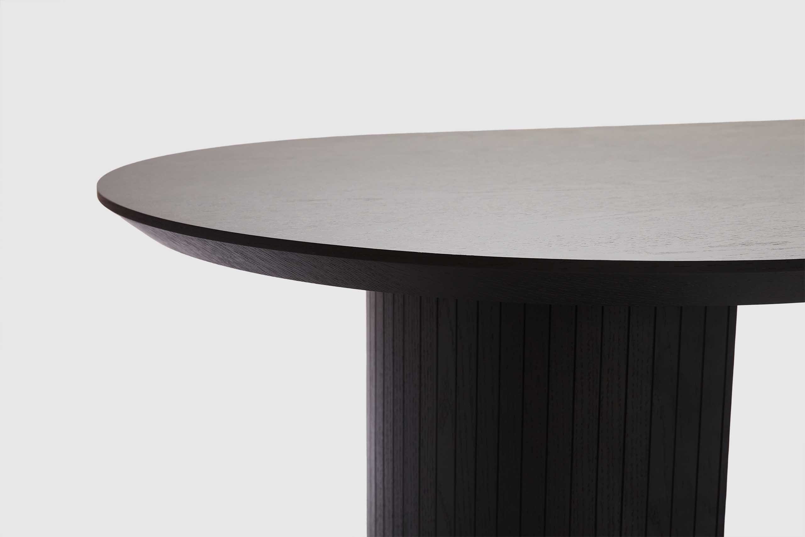 Dining Table Amaretto Black Timber