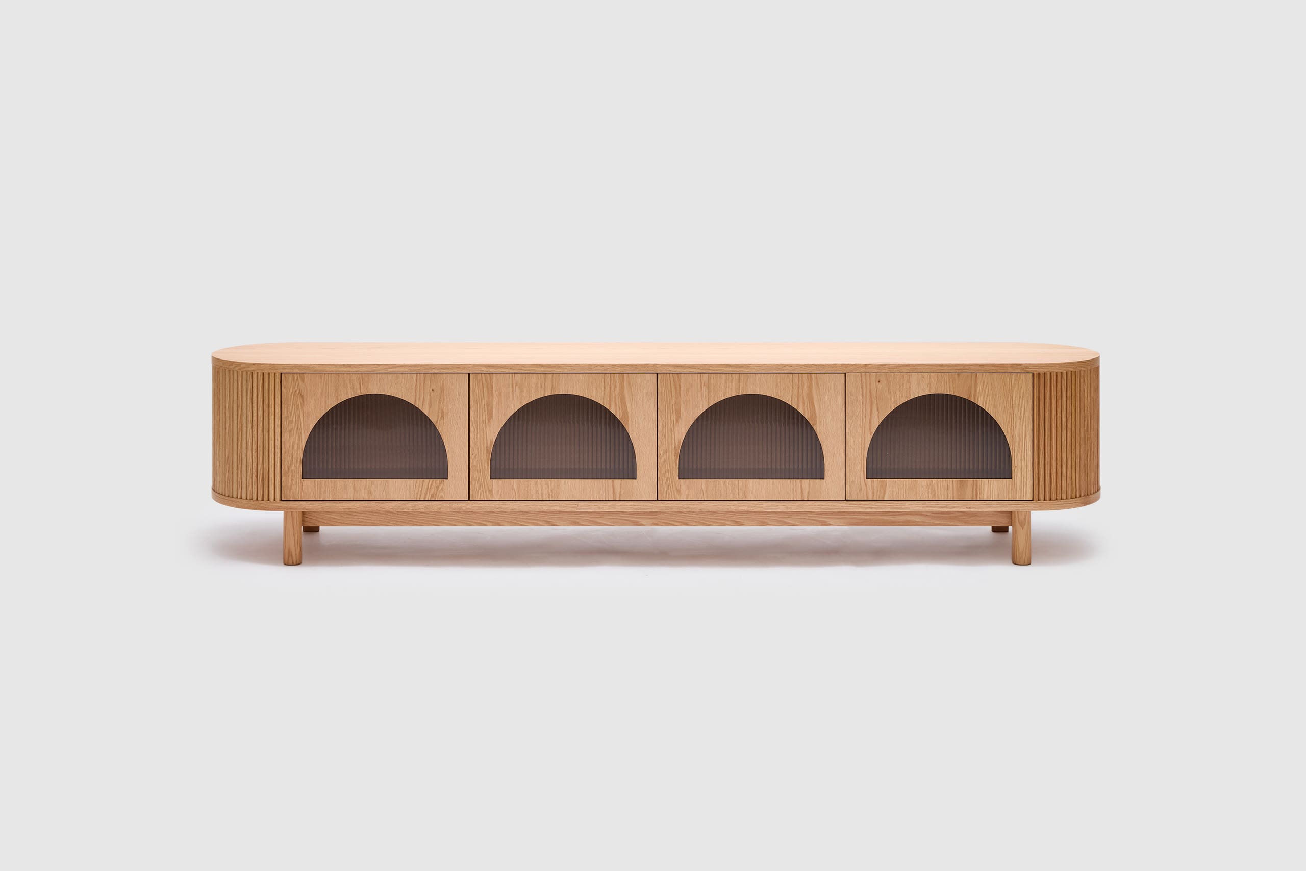 Gloria 4 Door Entertainment Unit - Natural