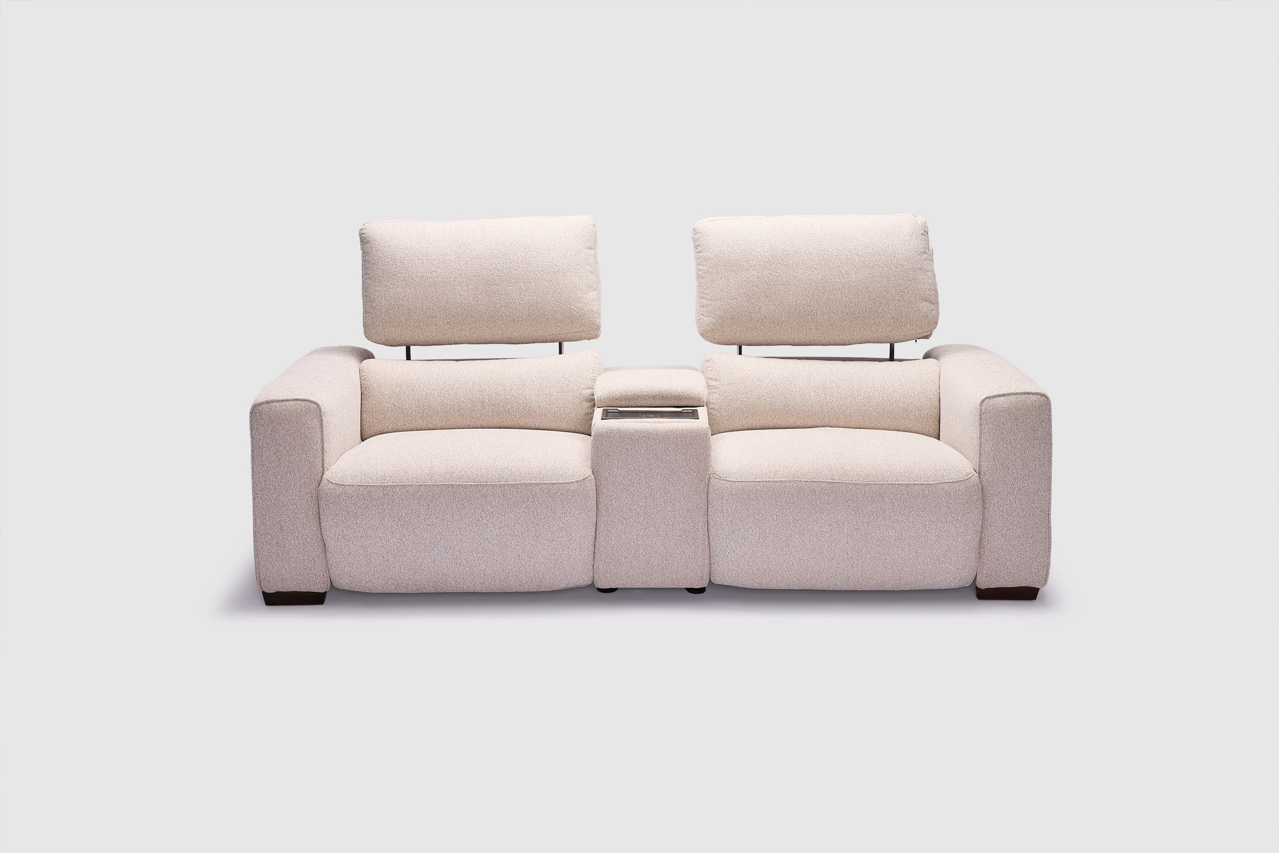 Ridley 2.5 Seater Dual Electric Recliners With Telescopic Headrests - Fabric