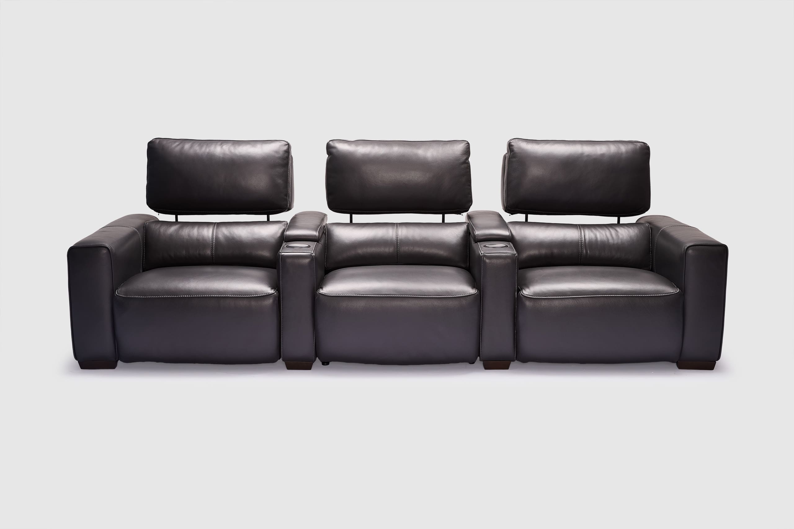 Ridley 3.5 Seater Three Electric Recliners With Telescopic Headrests