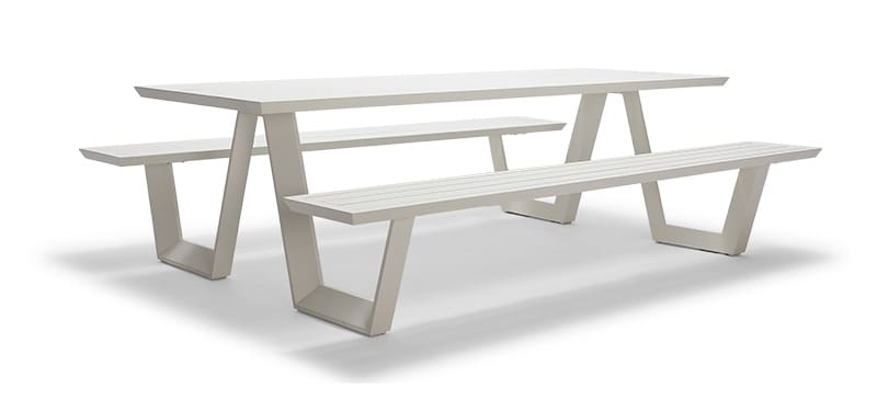 Poppy Outdoor Picnic Table - White
