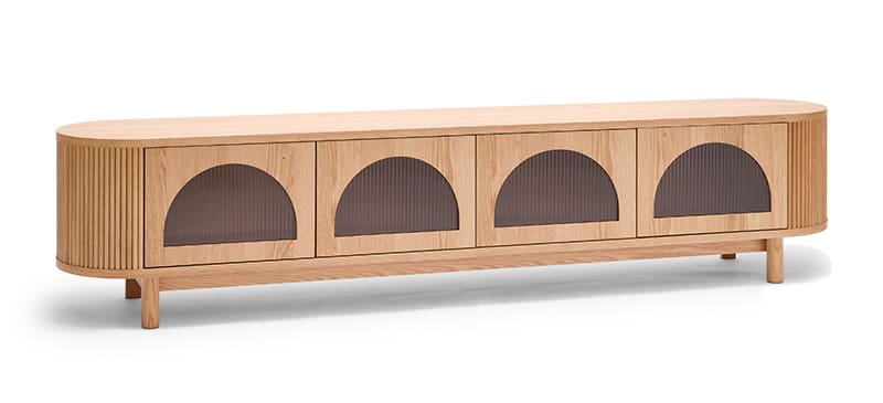 Gloria 4 Door Entertainment Unit - Natural