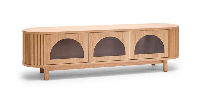 Gloria 3 Door Entertainment Unit - Natural