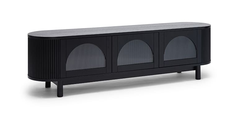 Gloria 3 Door Entertainment Unit - Black