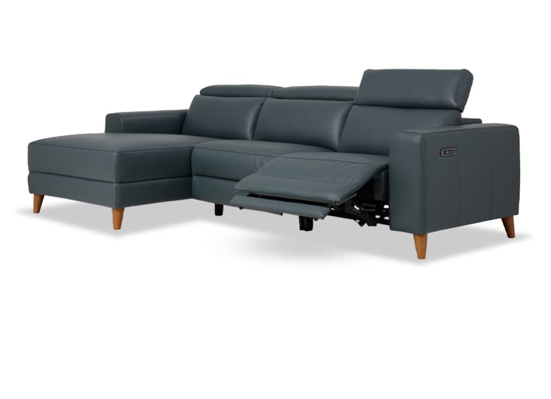 Gabby 3 Seat Electric Recliner With Electric Headrest And Chaise