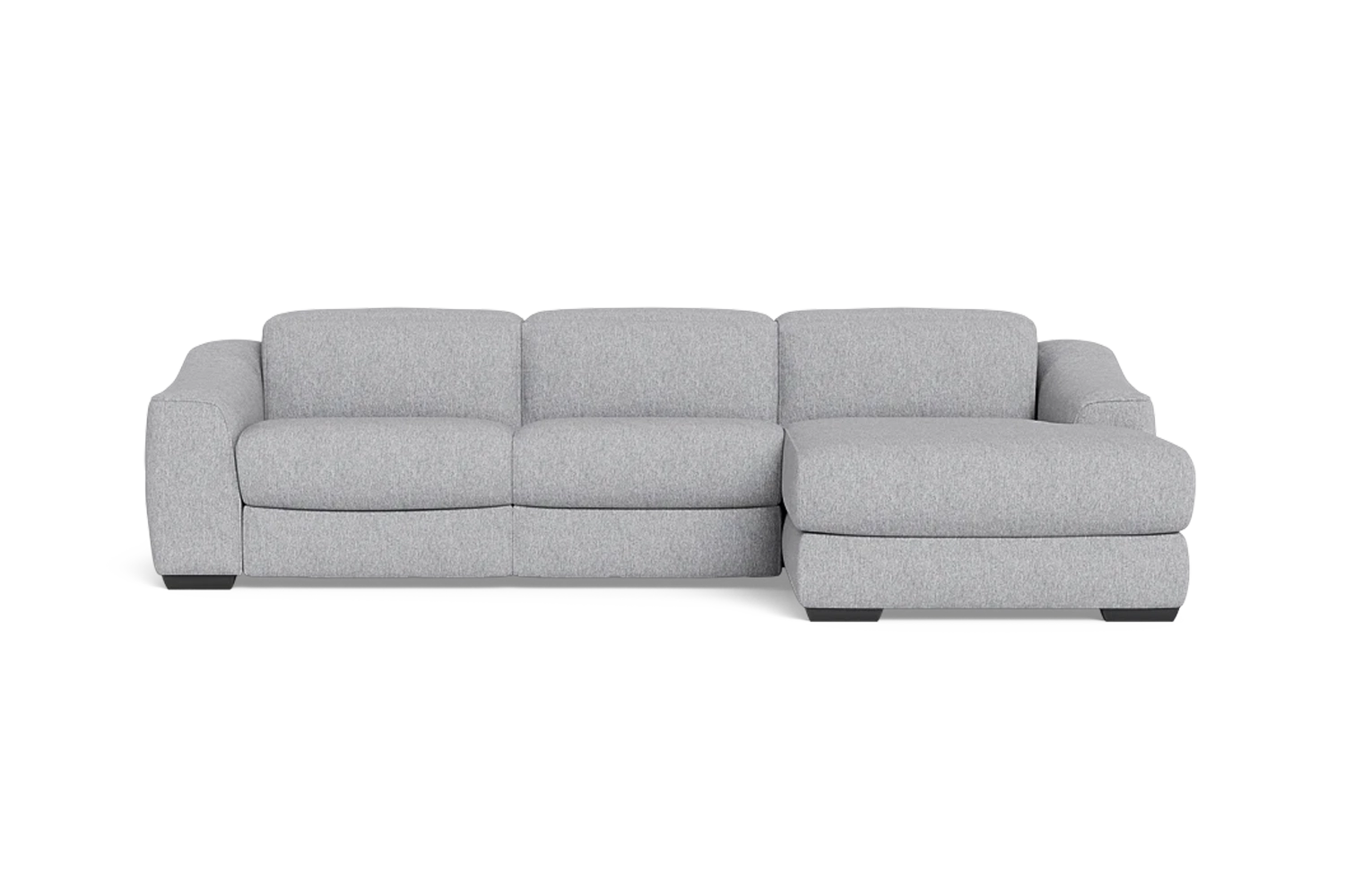 Kennedy 2.5 Seater Plus Right Chaise One Electric Recliner And Headrest - Fabric