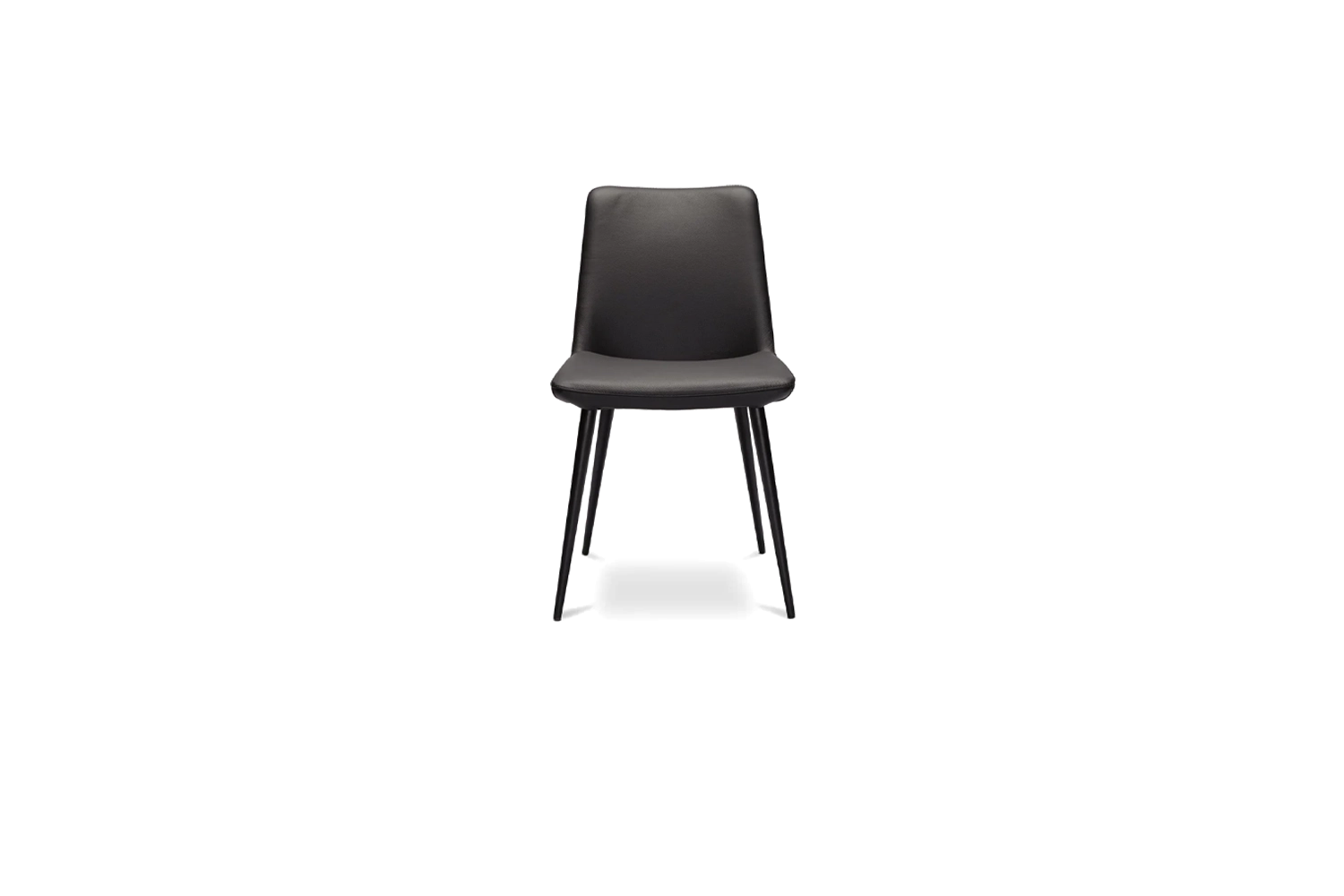 Laguna Dining Chair - Premium Black Leather