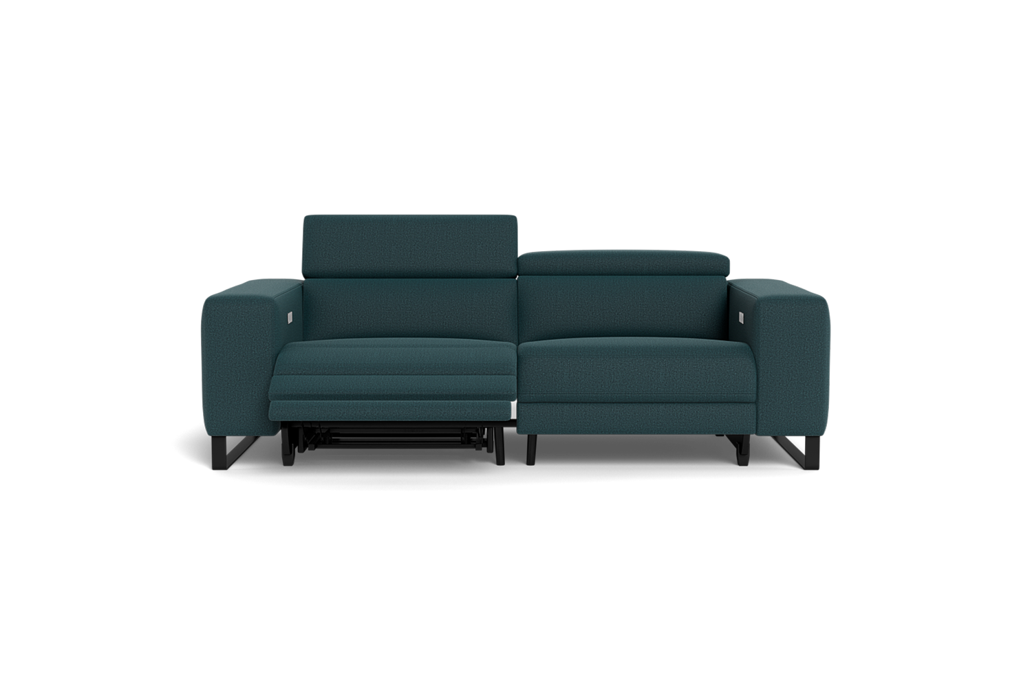 Piaz 2.5 Seater Dual Electric Recliners With Adjustable Headrests - Fabric