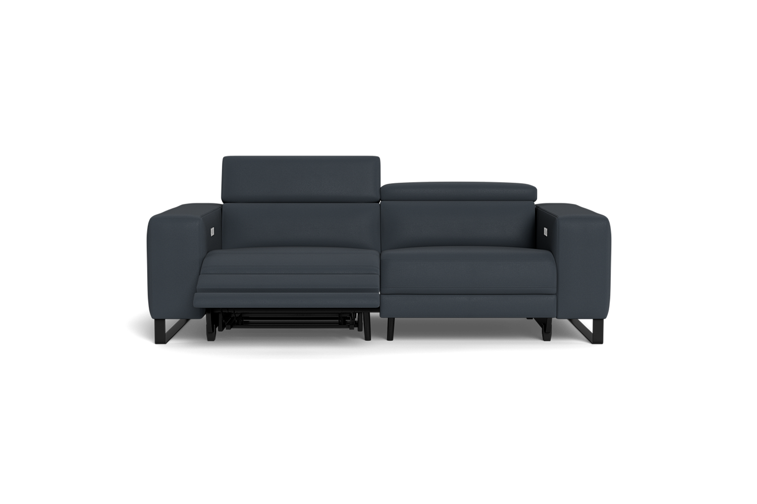 Piaz 2.5 Seater Dual Electric Recliners With Adjustable Headrests - Leather
