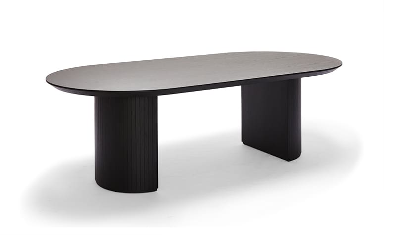 Dining Table Amaretto Black Timber