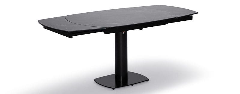 Barca Extension Dining Table - Black Ceramic