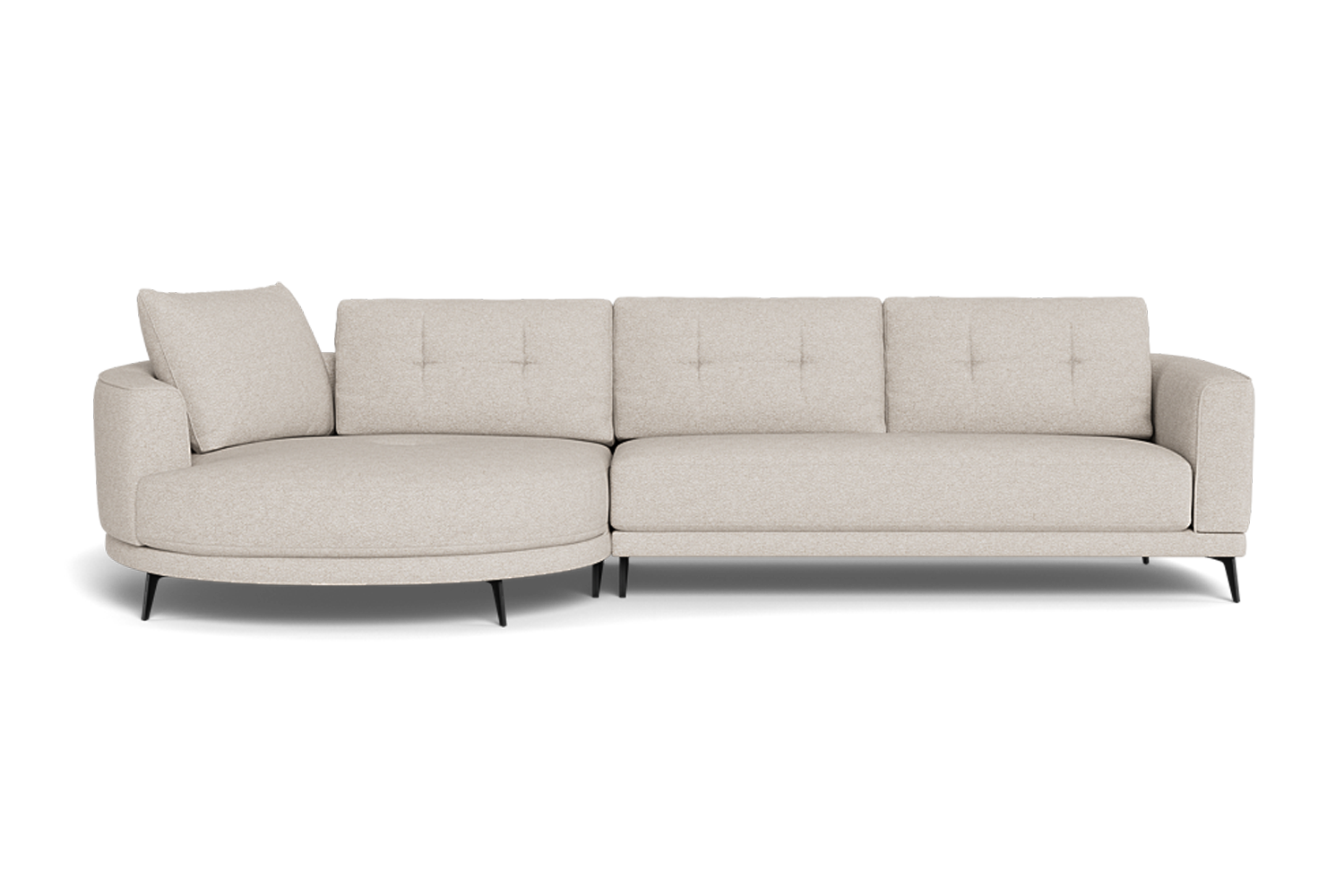 Senorita 2.5 Seater + Left Circular Chaise - Fabric