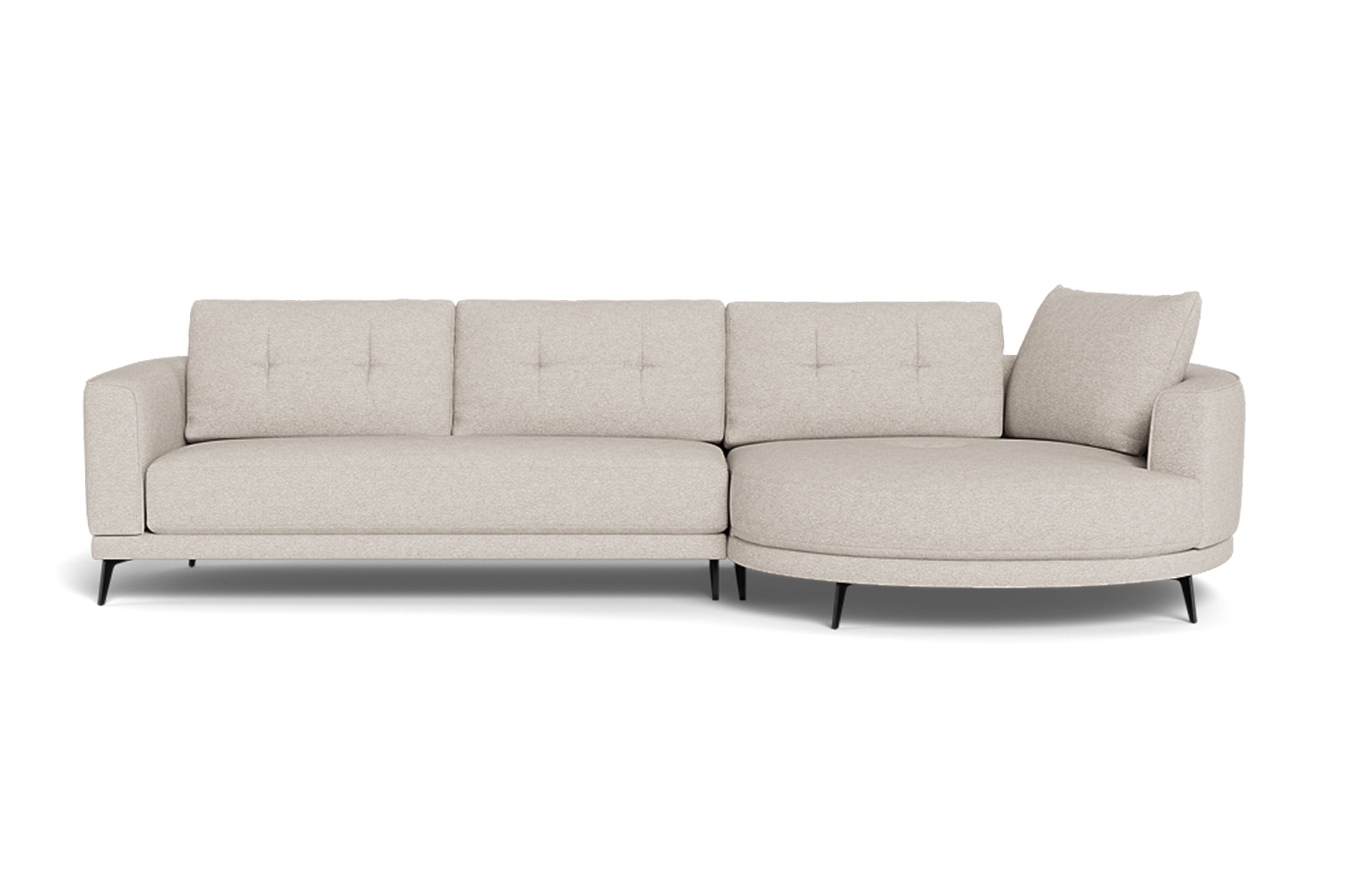 Senorita 2.5 Seater + Right Circular Chaise - Fabric