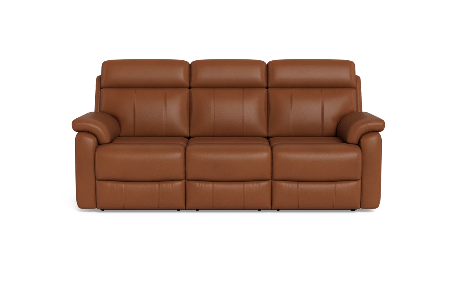 Viola 3 Seater Dual Electric Recliners With Electric Headrests And Drop Down Table With Cupholders - Leather